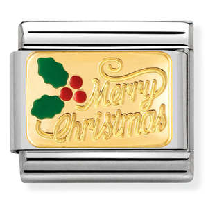Fashion Jewellery: NOMINATION Composable ENGRAVED CHRISTMAS Charm