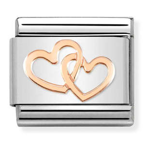 Fashion Jewellery: Nomination Composable Linked Hearts Charm
