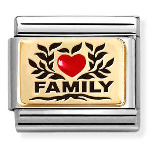 Fashion Jewellery: Nomination Composable Family Red Heart Charm