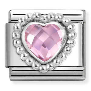 Nomination Composable CZ Pink Heart Charm