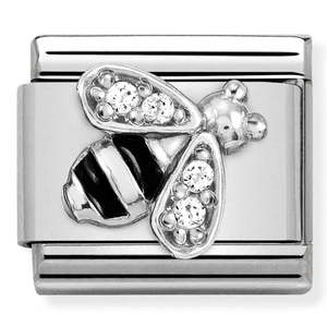 Jewellery Cubic Zirconia: Nomination Composable CZ Bee Charm