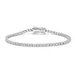 Diamond Bracelets Bangles: 9k White Gold 2.00ct D/F VVS/VS Lab Grown Diamond Tennis Bracelet