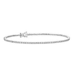 9k White Gold 1ct Lab Grown Diamond Tennis Bracelet