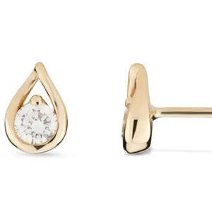 Diamond Earrings: 9k Yellow Gold 0.30ct D/F VVS/VS Lab Grown Diamond Stud Earrings