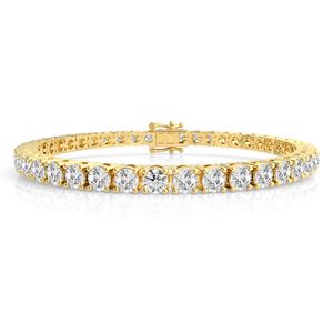 Diamond Jewellery: 9k Yellow Gold 10.00ct Lab Grown Diamonds Tennis Bracelet