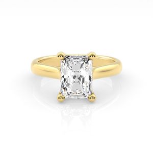 Diamond Jewellery: 9k Yellow Gold 2.015ct LG Radiant Diamond Ring