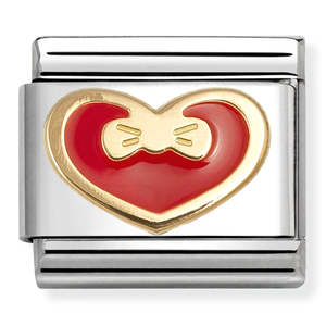 Gifts Under 100: Nomination Red Heart with Bow Charm