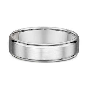 White Gold or Platinum Wedding Ring