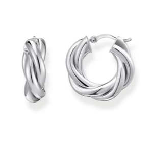Thomas Sabo Jewellery: THOMAS SABO TWISTED 20mm HOOP E/R
