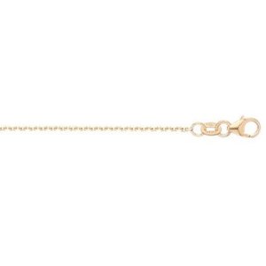 All Jewellery: 9K Yellow Gold 1.5mm Oblong Trace Chain 42-45cm