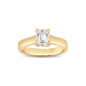 Diamonds: 9k Yellow Gold 1.00ct E/C Lab Grown Diamond Ring
