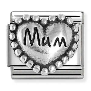 Fashion Jewellery: Nomination Composable Mum Heart Charm