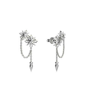 Fashion Jewellery: Stolen Girlfriends Club - Midnight Cross Drop Earrings