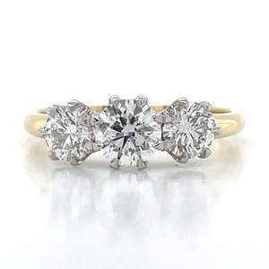 'Lesley' 18k Gold & Platinum 1.46ct Diamonds Ring