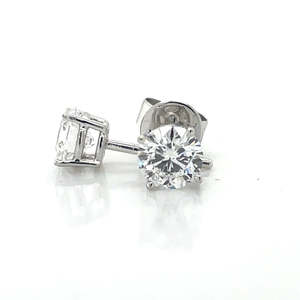 Earrings: 9k White Gold 1.40ct  Lab Grown Diamond  Stud Earriings