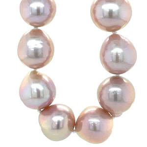 Natural Pink Semi Baroque FW Pearl Necklace