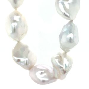 White Keshi Pearls Necklace