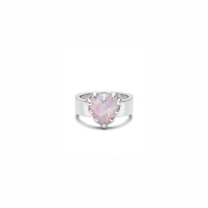 Rings: Stolen Girlfriends Club - Pink Bello Opal Love Claw Ring