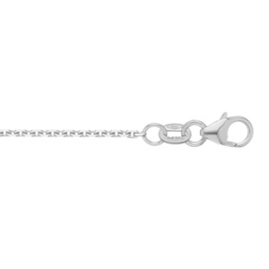 Mens Jewellery: Platinum Oblong Trace Chain Bracelet