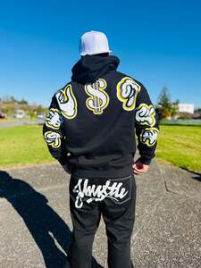 J-Hustle Gloves On Heavyweight Hoodie