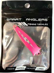 14g Toby spinning lure for Trout pink/lighting color with single hooks - JIGGLE &hellip;
