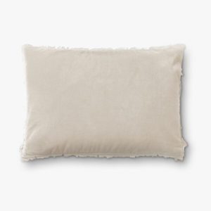 Products: Desert Beige Velvet & Linen Rectangle Cushion - Soft furnishings Refined Living