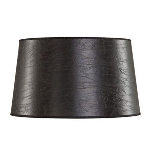 Products: Classic Lampshade – Black Leather - Lampshades Refined Living