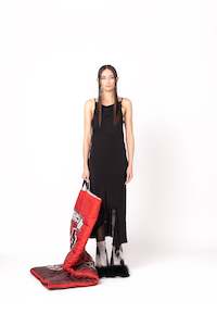 030a Ego Trip: Meta Angel Dress - Black