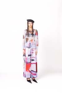 030a Ego Trip: Trance Mesh Top - Acid Trip Jimmy Print