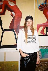 Kaboom Tee, White - New Jimmy Logo