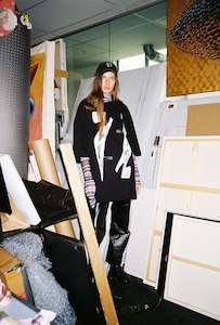 031a Mudd Club Chapters 1 2: Kaboom Tee, Black - Candle Shoe Print