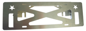 Carbon Offroad Stainless Steel Pull Up Number Plate Bracket
