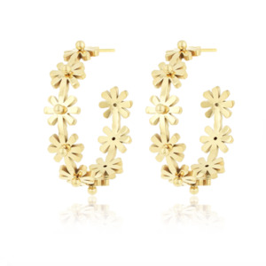 earings: Daisy Hoops