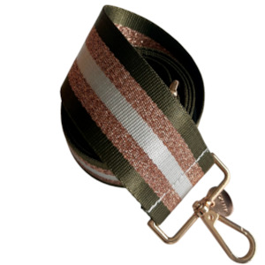 Zebra Collection: Stripe - Olive | Gold | White