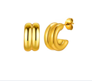 Earrings: Gina Earrings - Gold