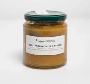 YELLOW TOMATO SAUCE WITH OLIVES AND CAPERS