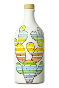 Puglia: CACTUS CERAMIC JAR OLIVE OIL
