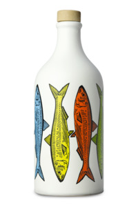 Puglia: FISH CERAMIC JAR OLIVE OIL