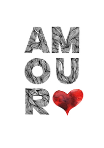 Products: A4 Amour Print
