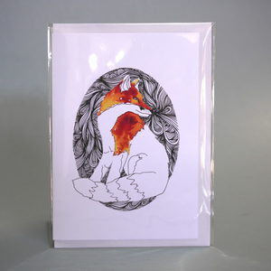 Products: Fox greeting card