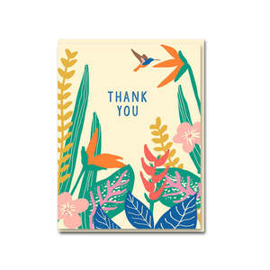 Greeting Cards: Tropical Plants Thank You - 1973 - Emma Cooter Draws