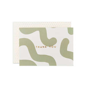 Greeting Cards: Green Mallow Thank You - Katie Leamon