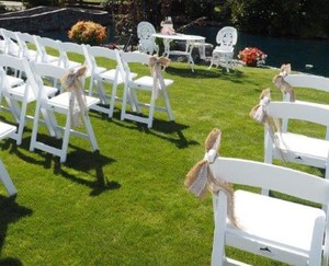 White Hampton Chair - Johnson & Couzins Hire
