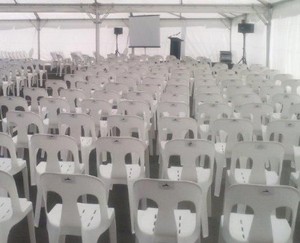 White Resin Chair - Johnson & Couzins Hire