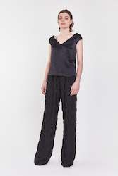 Martini Top | Black Satin