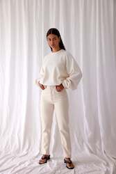 Pants: Biggie Jeans | Cream