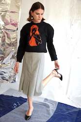 Shorts Skirts: Rumi Skirt | Ivory Check