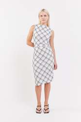 Dresses: Avenue Dress | White Check