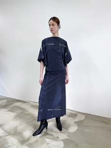 All Clothing: Liminal Skirt | Indigo Trompe L'oeil