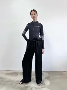 All Clothing: Nox 2.0 Pants | Black Crinkle Satin